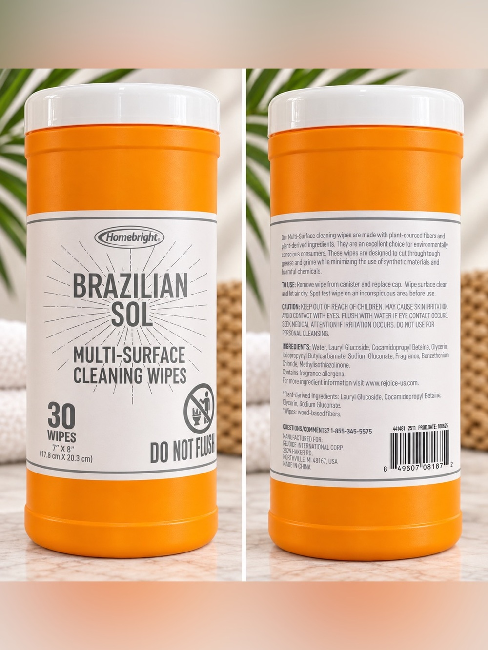 Brazilian Sol Laundry and Cleaning Set 3-Piece - Warm Caramel & Pistachio Scent - Picture 3 of 4